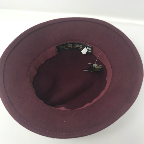 Ms. Chandler Wool Fedora Hat Burgundy Medium
